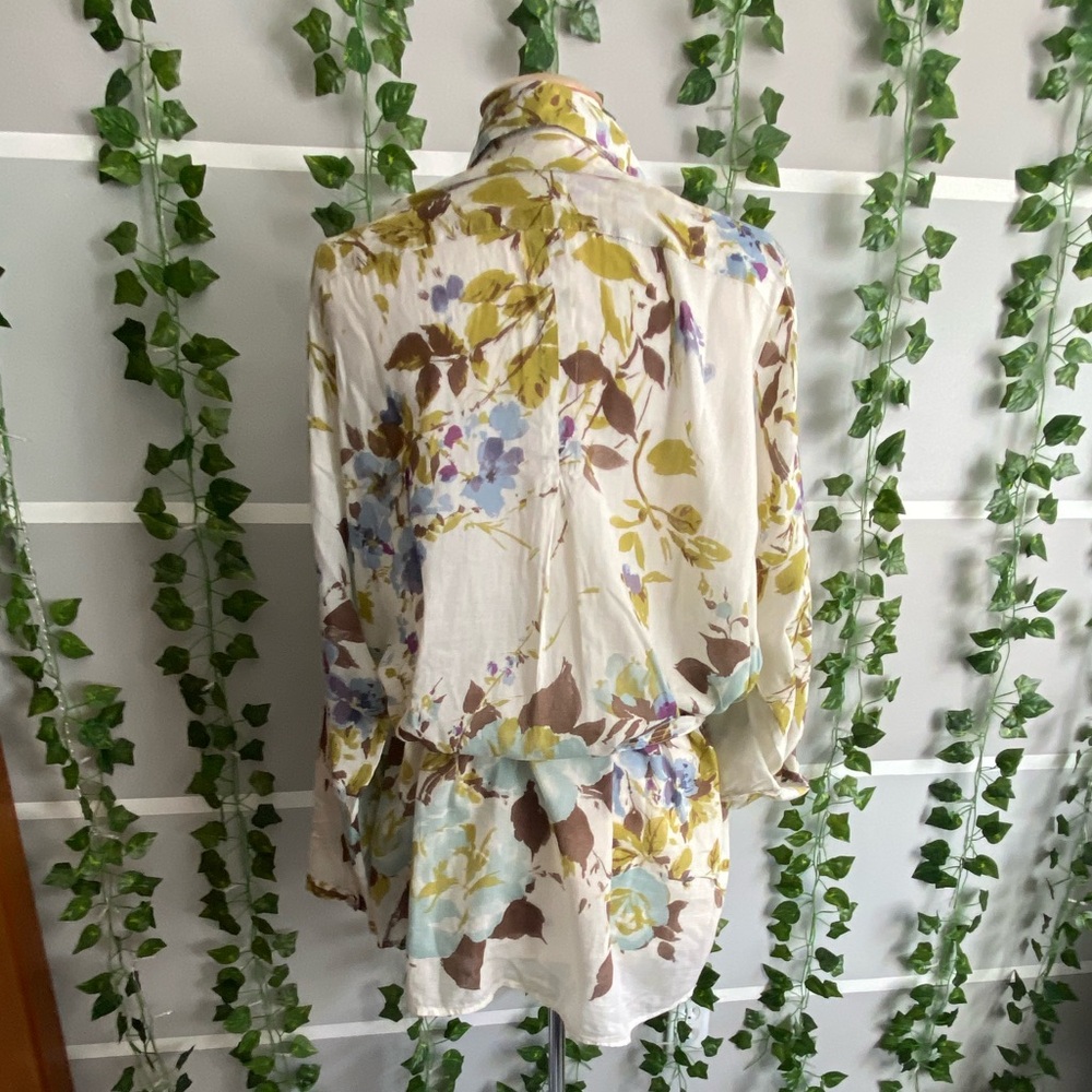 Coldwater Creek Multicolor Floral Blouse - Picture 4 of 8